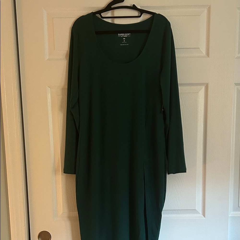 Torrid Deep Green Long Sleeve Dress
